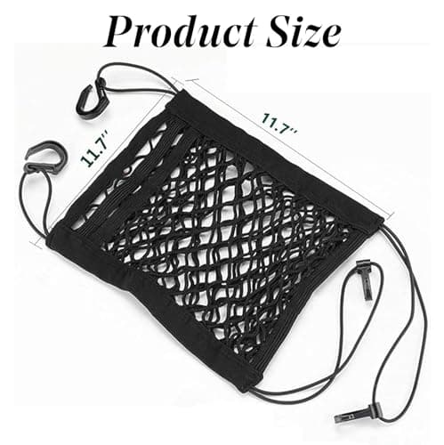 Car Dog Guard Pet Barrier Dog Car Net Barrier with Auto Safety Mesh Organizer Stretchable Storage Bag Universal for Cars, SUVs,3 Layer Pet Dogs Car Driving Accessories Safety Travel — view 2