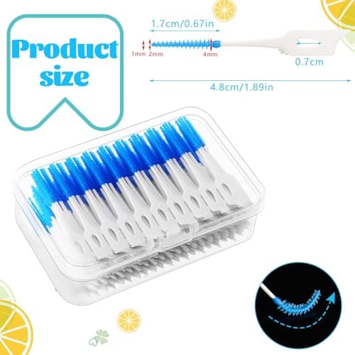RAYITO 100 Pieces Dual-Use Interdental Brushes — view 2