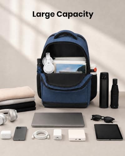 Shavont Laptop Backpack with 3 Compartments Lightweight Rucksack for Men — view 3