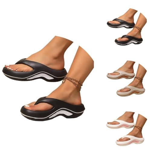 Flip Flops With Arch Support, Shower Flip-Flops Women Non Slip, Slip On — view 2