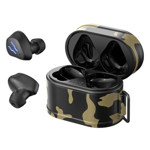 YUEHISY Camo Bluetooth Earbuds Portable 6H Playback (Camo Green)