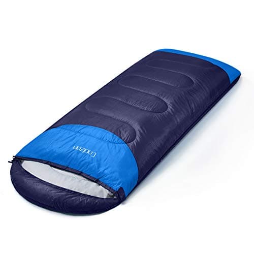 Coolzon Outdoor Sleeping Bag for Camping, for 3-4 Seasons, Adult Blanket, Small Packed Size, Ultralight Carry Bag, Soft, Thick and Warm, for Outdoor Camping, Travel, Hiking, Navy — view 3