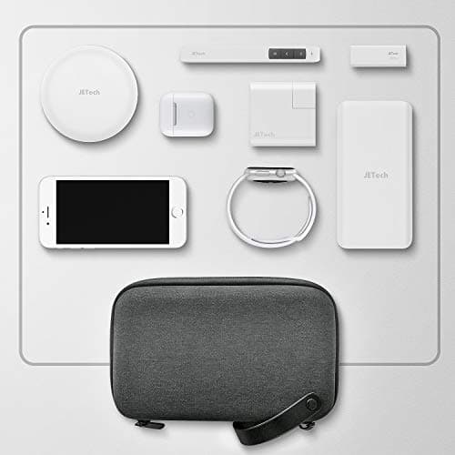 JETech Travel Accessories Organizer Case, Gadget Pouch Portable Electronic Pouch for MacBook Power Adapter, Cable, Stylus Pen, SD Card, Power Bank, USB Flash Drive — view 2