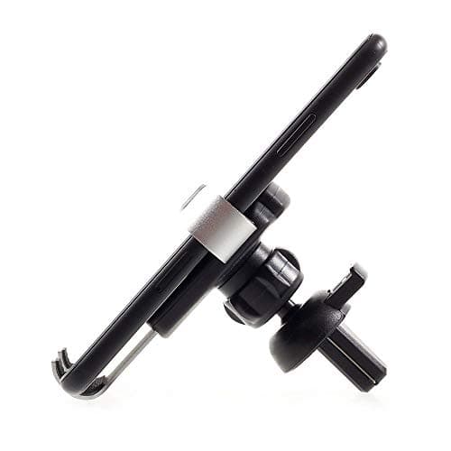 DFV mobile - Gravity Air Vent Phone Car Mount Holder with Clip for MICROMAX CANVAS SELFIE 2 Q4311 (2017) Black & Silver — view 4