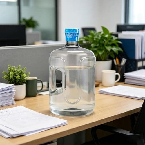Reusable Water Tank, 5 Gallon Drinking Bottle System Strong Carry Handle — view 3