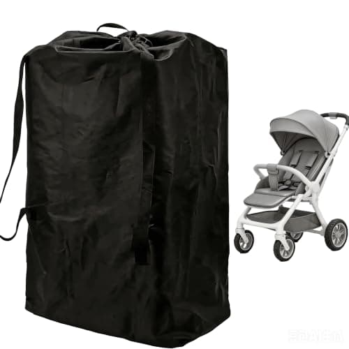 WQorphix Car Seat Travel Bag, Buggy Bag, 115×80cm Large Capacity Stroller Bag, Waterproof Stroller Bag for Airplane, Portable Dustproof Stroller Travel Bag for Air Travel and Outdoor Transport