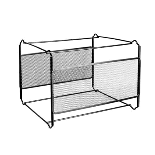 File Folder Box Organizer | Stainless Steel A4 Filing Box File Storage Bin