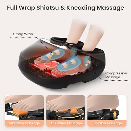 COMFIER Shiatsu Foot Massager with Heat Compression Vibration Home Use — view 3