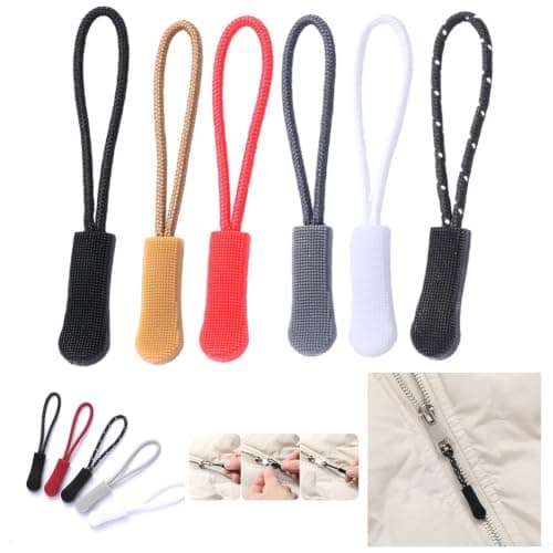 Caswynlife 10 Pcs Silicone Zipper Pulls Replacement Cords - Easy — view 4