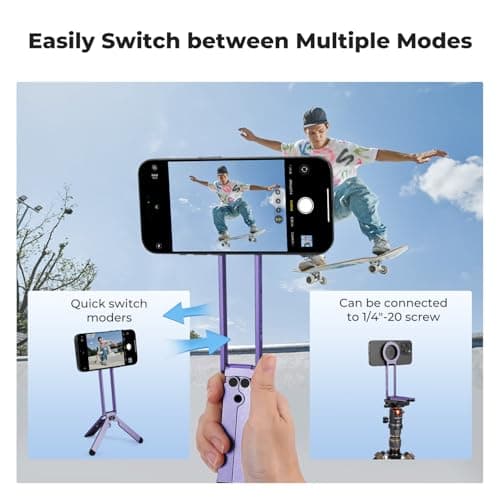 K&F CONCEPT Magnetic Phone Tripod Stand, Smartphone Holder Desk Stand — view 3