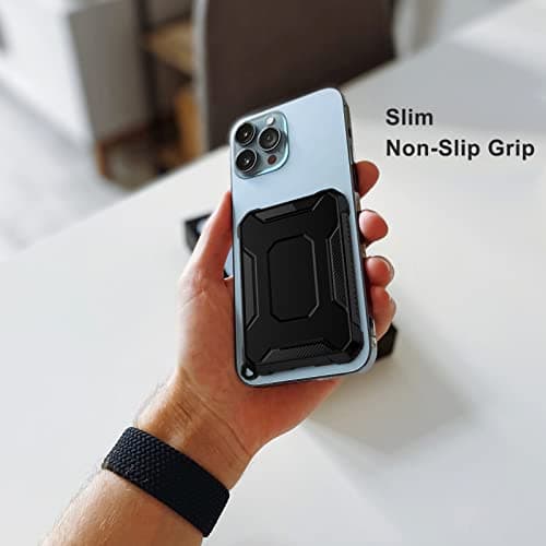 2 Pack Case Compatible with Magsafe Battery Pack Cover, GHIJKL Slim TPU Carbon Fiber Design Protective Case Cover with Keychain Anti-Shockproof Rugged Armor Bumper Shell for Magsafe Battery Pack — view 5
