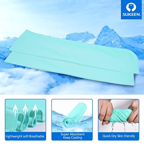 Sukkeen Cooling Towels (10 Pack) - Stay Cool & Ice Towels for Neck - 40"x12" — view 2