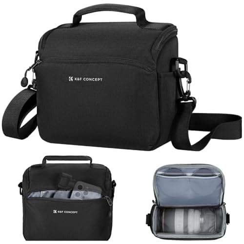 K&F CONCEPT Camera Sling Bag Small Crossbody Camera Case DSLR/Mirrorless Compact Shoulder Photography Bags for Photographers