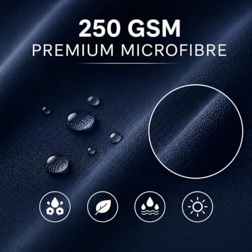 Microfibre Towel - 250 GSM Highly Absorbent Gym Towel & Travel Towel, 70*140cm Lightweight Quick Dry Towels for Adults, Soft Sports Towel for Swimming, Yoga, Camping, Hiking & Beach Midnight Navy — view 2