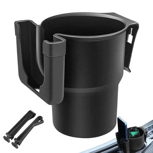 Universal Car Cup Holder Extender – Expandable Vehicle Bottle Organizer for Coffee Water Cup Storage Secure Clip Design for SUV Truck Sedan Road Trip Camping Commuting Travel Use | Automotive Accessor
