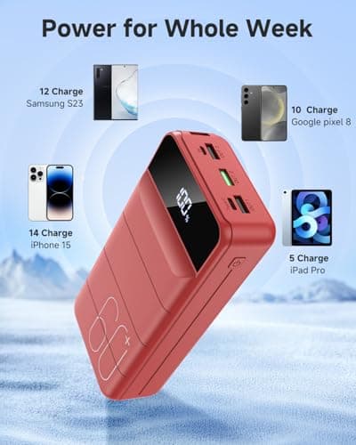 PDBEST 22.5W Fast Charging Power Bank 60000mAh USB-C Portable Charger — view 4