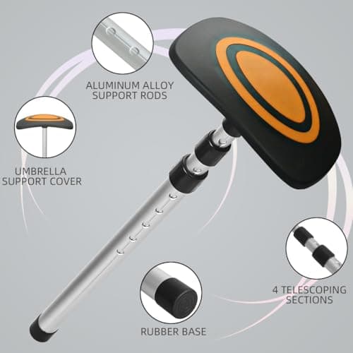 LOVACE Golf Travel Bag Support System, Golf Club Travel Protection Kit (Orange) — view 3