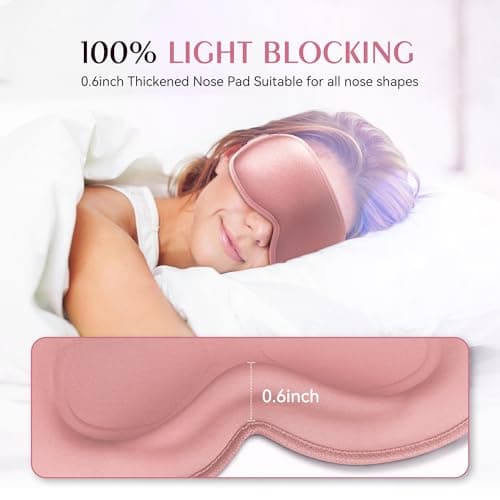 Facemoon Blackout Eye Mask 2 Pack - 3D Weighted Sleep Masks for Women Men — view 2