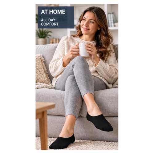 ArkXani® 3 Pairs Women’s Bamboo Trainer Socks Ladies Low Cut Ankle Socks Lightweight Breathable Socks for Trainers Sneakers Loafers Running Walking & Everyday Wear, UK Size 4–7 (Pack of 3, Black) — view 3