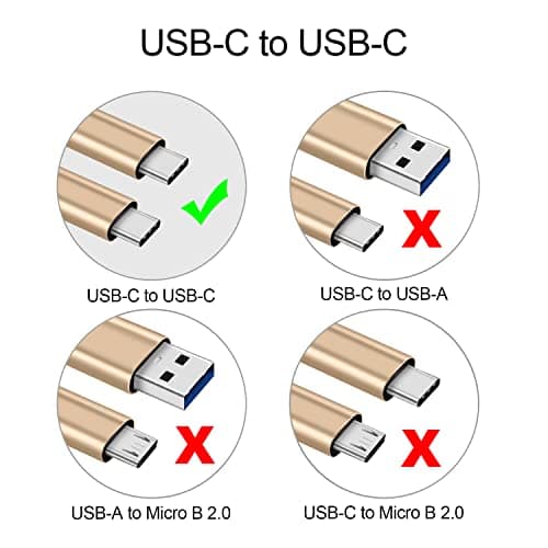 CBUS Heavy-Duty Braided USB C to USB C Charger Cable (Beige Gold, 2m) — view 4