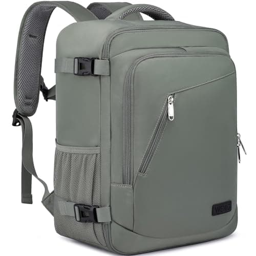 Cabin Bags 40x30x20 for Ryanair Wizz Air Underseat 24L Small Travel Backpack for Women Cabin Size Rucksack for Plane Hand Luggage Backpack Flight Bag Ryan Air Cabin Bag with USB Charging Port-Green