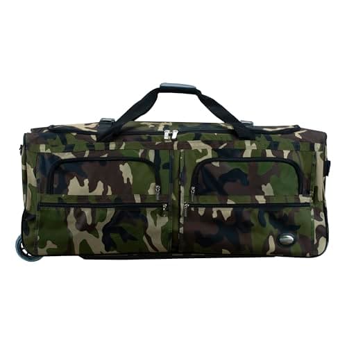 Rockland Melbourne Hardside Expandable Spinner Wheel Luggage, CAMO, 36", Melbourne Hardside Expandable Spinner Wheel Luggage