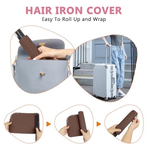 WRORUNER Plus Size Silicone Heat Proof Mat for Hair Straighteners — view 6