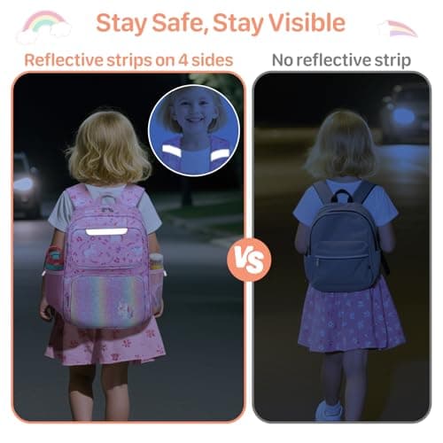 Bagseri Kids Backpack for Girls - 15L School Bag for Kids 4-8 Years — view 6