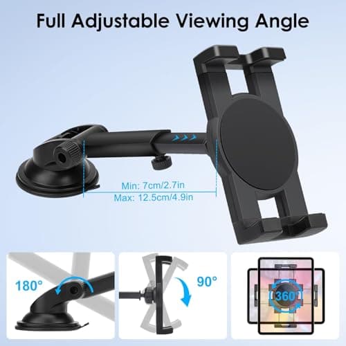 EEEKit Car Tablet Holder: Suction Cup iPad Holder for 5.5"-11.0" Devices — view 5