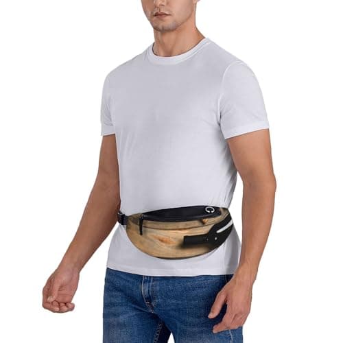 Wine Bottle Corks Grapes Print Bum Bag, Waist Fanny Packs with Headphone Jack and Adjustable Belt Cross Body Bumbags for Travel Running Jogging Workout Hiking — view 4