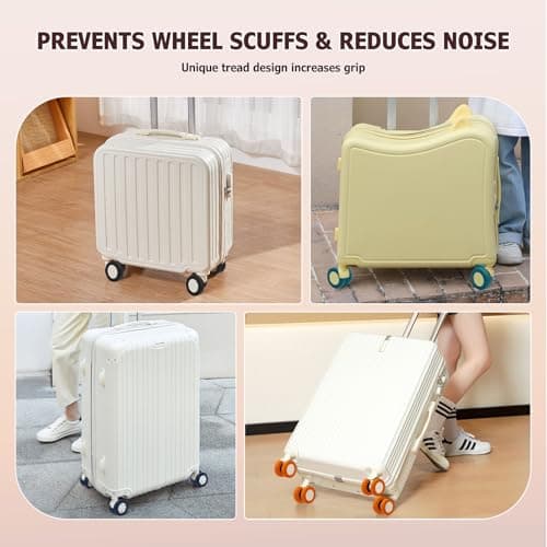 Luggage Wheel Covers, Anti Dust & Scratch, For 2-2.4" wheels - Lake Blue — view 6