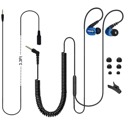 MOXKING TV Headphones with 16FT Long Cord, Wired Earphones with 3.5mm Jack