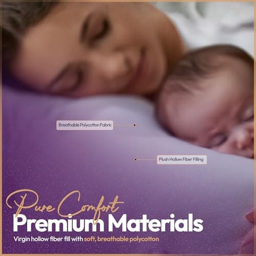 adsin 9ft U Shaped Pregnancy Pillow(Green, 9 Feet), Comfortable Maternity Pillow, Orthopedic Back & Neck Nursing Support Cuddly Long Pillow, Full Body Pillow for Back, Hips & Legs of Pregnant Women. — view 3