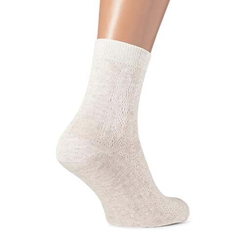 100% Organic Thin Breathable Organic Linen Socks for Women, Pack of 3 pairs (Medium) — view 4