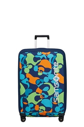 Samsonite TA Revolution - Foldable protective cover for size L suitcases, suitcase cover suitable for 75–79 cm, travel suitcase protection, with reflective detail, Multicoloured (Colorwave) — view 2