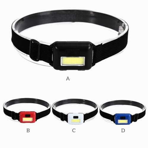 LED Headlamp Camping Adjustable Head Light Adults Battery Operated Flashlight Travel Lamp Lighting Equipment 350LM, White — view 4