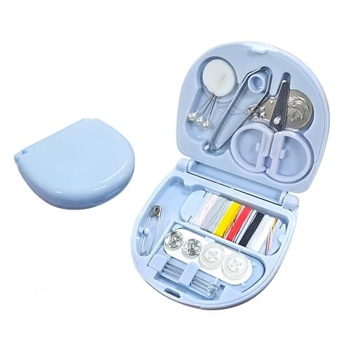 LVNEHAL Mini Sewing Kit, Portable Travel Set with Needles,Threads,Scissors,