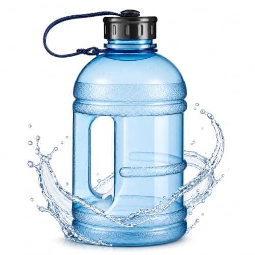 Premier Housewares Versatile Blue 1500ml Sports Drinking Bottle | Ergonomic Handle Sports Drinking Bottle For Gym | BPA Free Water Bottle For Travel | Spacious Water Bottle