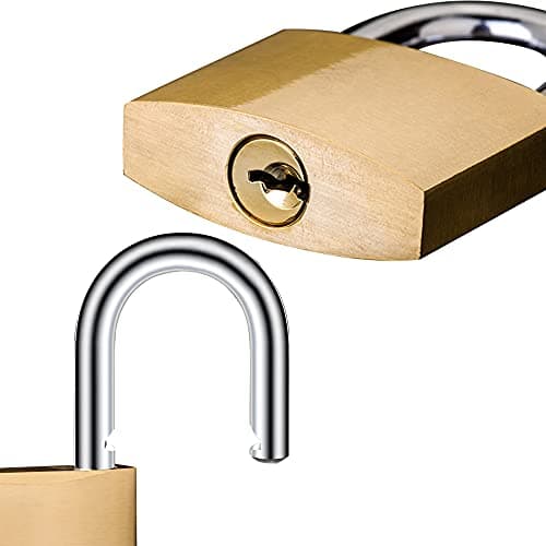 Lamondre Padlock 2 Pack, Small Padlocks with Keys, Mini Padlock for Gym Locker, Travel Bags, Cabinets - 32mm — view 3