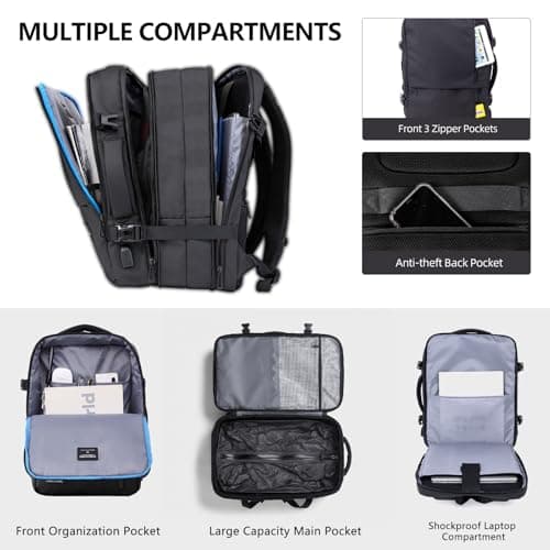 Vacuum Backpack Travel Bag: Vacuum Rucksack with Built-in Pump Expandable — view 6