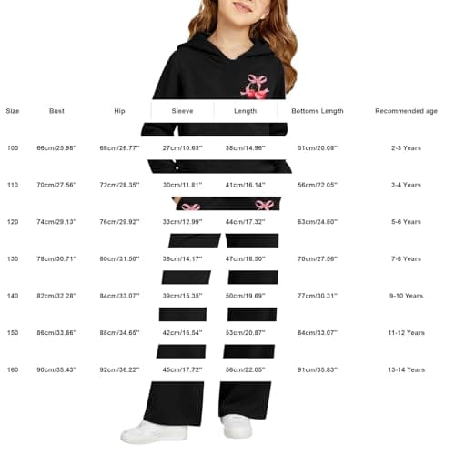 Kids 2 Piece Hoodie & Joggers Full Set Unisex Tracksuit Pants Outfits Sets, Teenage Girls Boys Long Sleeve Hoodie Sweatshirt With Front Pocket Autumn Winter Sweatsuit travel outfit 9-10 Years — view 6