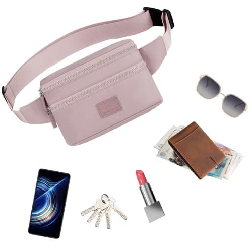Bumbags Waist Fanny Pack Ladies Fashion Bum Bag with Adjustable Belt for Sport Hiking Girls Women (Purple) — view 4