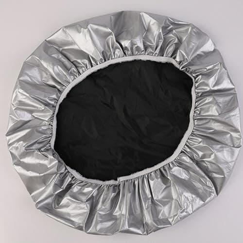 car wheel solar shield - Foil Material, UV Ray Blocking Protector, Oversized Anti-Scalding Steeringwheel Cover | Vehicle Dashboard Safety Accessory for Hot Summer Outdoor Travel Trips — view 4