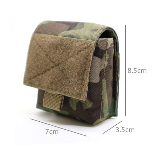 Small Camouflage MOLLE Pouch Waist Pack Bag EDC Organiser Medic Tool Bag Airsoft Military Army Utility Belt Backpack Vest Pouch Camo — view 6