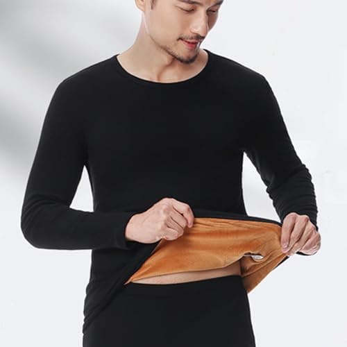 TOVCHEI Heated Thermal Underwear Set, 32 Areas Heating Electric Thermal Long Johns, App Control Winter Warm Shirt & Pants,Black,M — view 3