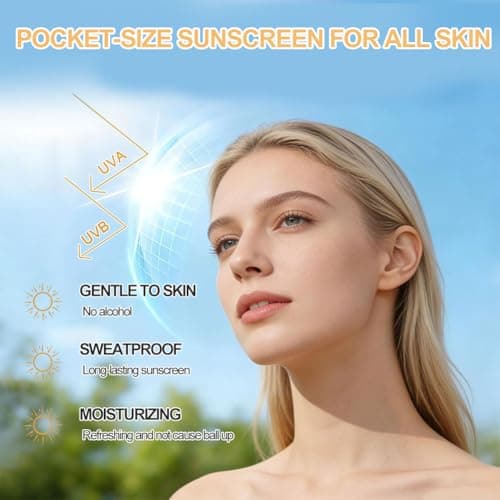 15 Pack Sunscreen SPF 50+, Mini Sun Cream for Face & Body, Travel Size Sunscreen Without White Cast, for Face & Body, Waterproof, Lightweight UV Protection for Daily Use, 2g per piecec — view 3