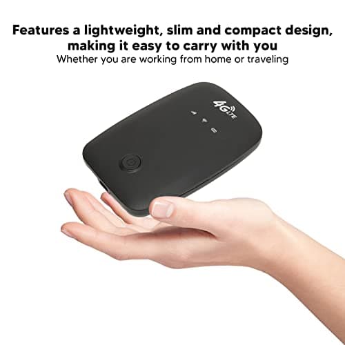 Mobile Hotspot, 4G Mobile WiFi Hotspot SIM Card Slot 2100mAh Battery Portable 4G WiFi Router for Car Users Business Travelers for Secure Internet At Home Or Everywhere You Go — view 5