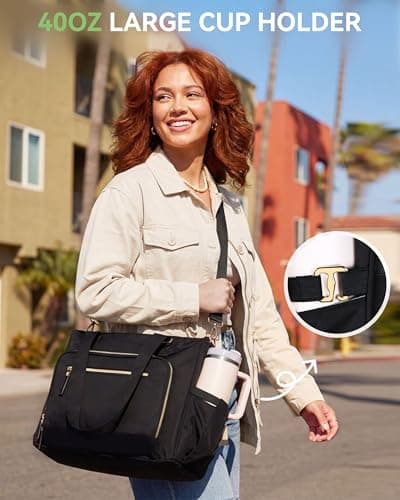 HOMESPON 24.5L Insulated Work Tote, 15.6" Laptop, Leakproof — view 6