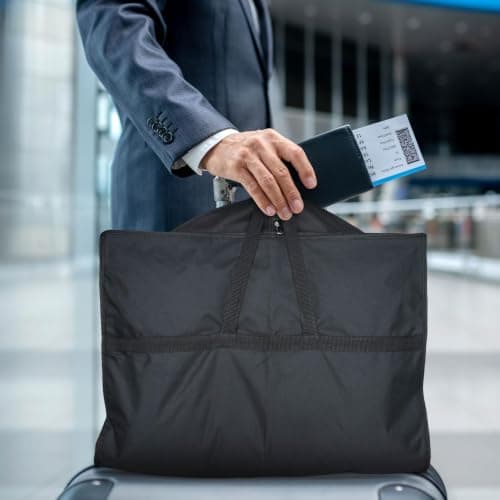 1PC Suit Bag for Man 60x110cm, Reusable Suit Carriers with Zipper Pocket — view 6