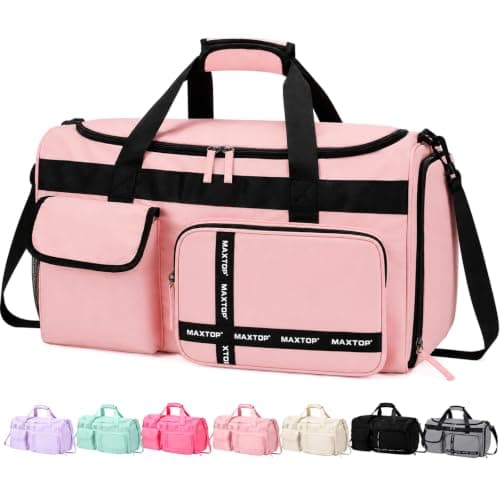 MAXTOP Travel Duffle Bag for Women Carry On Tote Weekender Overnight Bag Large Capacity Duffel Bag with Shoe Compartment,Gym Tote Bag with Dry and Wet Separation